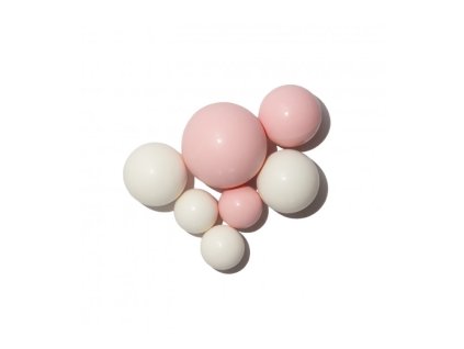 Čokoládové gule ružovo-biele/7ks