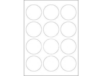 Etikety Print samolepiace 60mm A4/100list.
