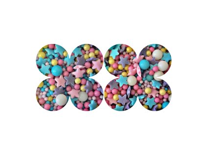 Cukrový posyp hviezdna párty 100g