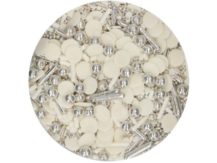Posyp FunCakes Sprinkle Medley Silver Chic 65 g