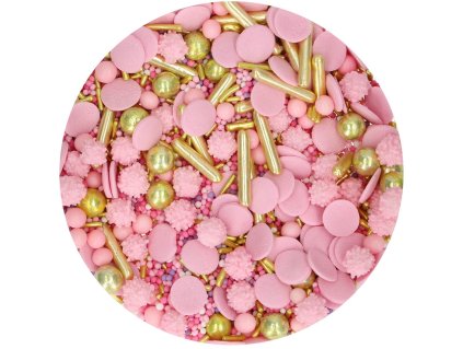 Cukrový posyp FunCakes Glamour pink 65g