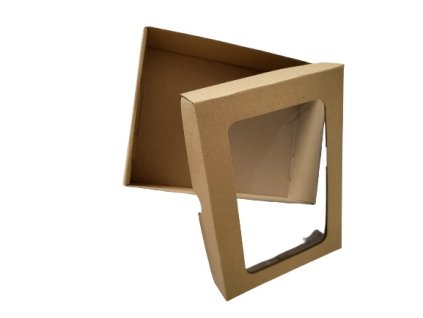 Krabica s okienkom 20x15x5cm (Variant pár Hnedá)