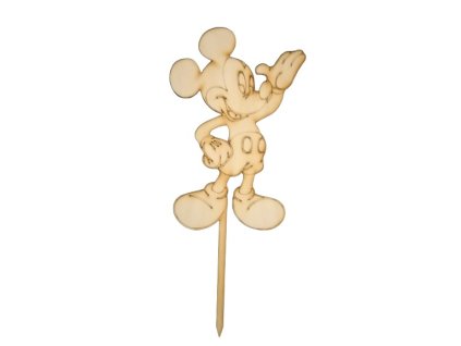 Mickey mouse - drevený zápich