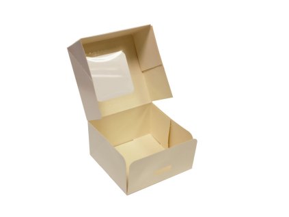 Krabica s okienkom 13x13x7cm (Variant kus Biela)
