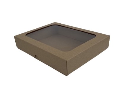 Krabica s okienkom 30x20x7cm (Variant pár Hnedá)