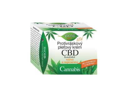 BIO CBD+CANNABIS Protivráskový pleťový krém 51 ml