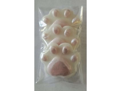 Cukrová dekorácia labky - ružová perleť 3ks 34g