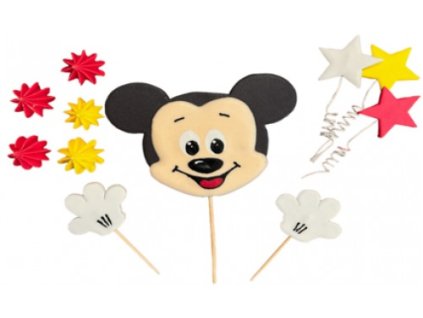 Cukrová dekorácia sada Mickey zápich
