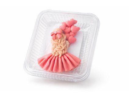 Čokoládová slečna s balónmi