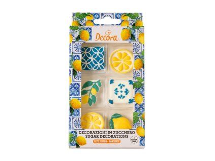 amalfi lemon sugar decorations set of 6