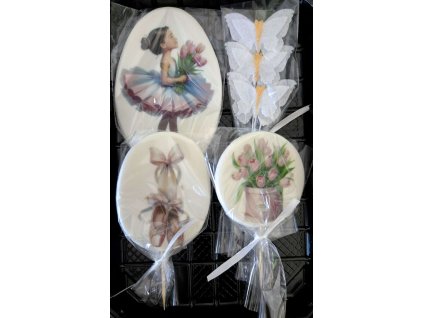 Set cukrových dekorácií Balerína