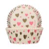 Cukrárenske košíčky 50x32mm 48ks Srdcia