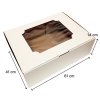 Krabica s okienkom 61x41x14cm (Variant kus Biela)