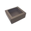 Krabica s okienkom 20x20x8cm (Variant kus Hnedá)