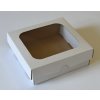 Krabica s okienkom 15x15x5cm (Variant pár Biela)