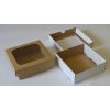 Krabica s okienkom 15x15x5cm (Variant pár Biela)
