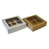 Krabica s okienkom na 9 cupcakes (25x25x7cm) (Variant set Biela)