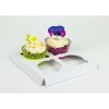 Krabica s okienkom na 4 cupcakes (18x18x10cm) (Variant set Biela)