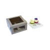 Krabica s okienkom na 4 cupcakes (18x18x10cm) (Variant set Biela)