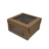 Krabica s okienkom 18x18x10cm (Variant kus Hnedá)