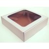 Krabica s okienkom 25x25x7cm (Variant kus Hnedá)