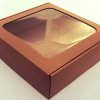 Krabica s okienkom 25x25x7cm (Variant kus Hnedá)