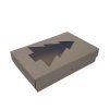 Krabica s okienkom 30x20x7cm VIANOCE/stromček (Variant kus Hnedá)
