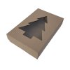 Krabica s okienkom 30x20x7cm VIANOCE/stromček (Variant kus Hnedá)