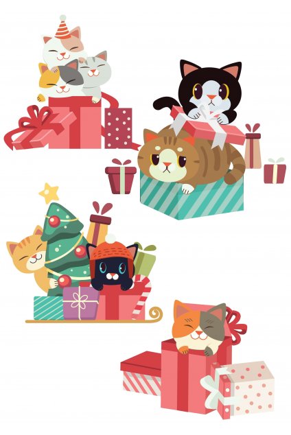 Nažehlovačky Kočky a dárky