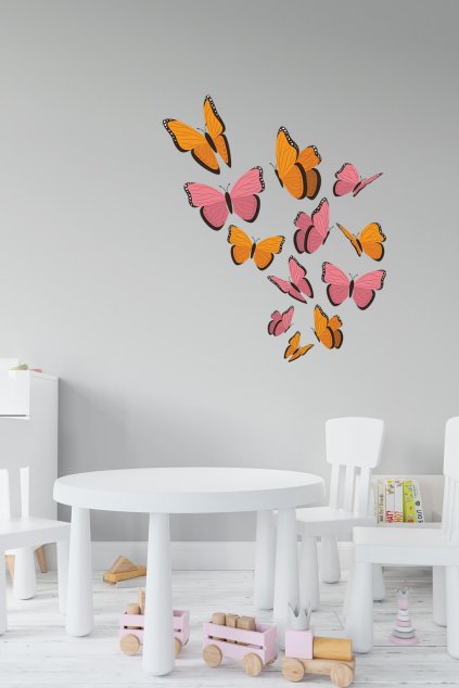 Dětská nálepka na zeď - Motýli