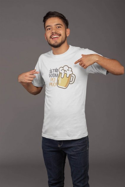 Pánské tričko Šetři vodu. Pij pivo!