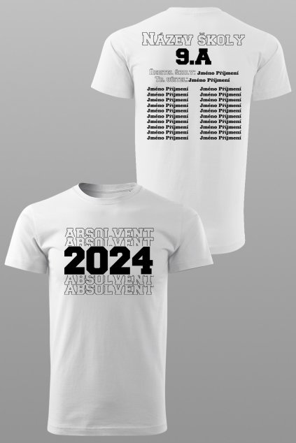 Absolventské tričko Absolvent 20XX