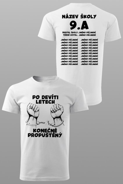 Absolventské tričko Konečne přepuštěn