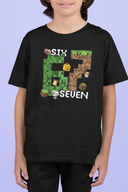 Dětské tričko Minecraft Six seven