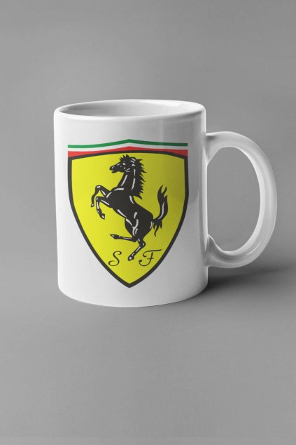 Hrnek s logem auta Ferrari