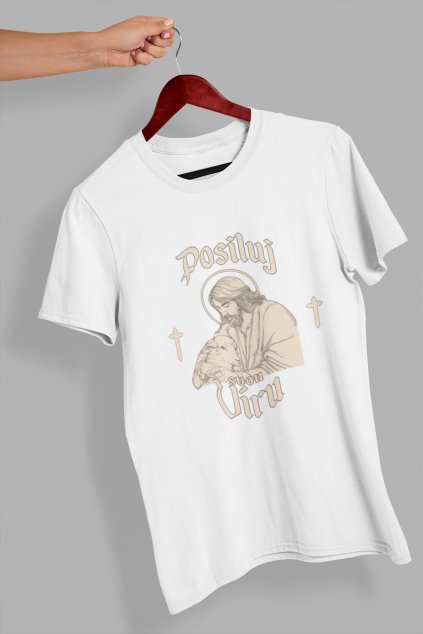 Pánske Křesťanské tričko Posiluj svou víru