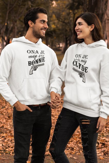 Mikiny pro páry Bonnie a Clyde
