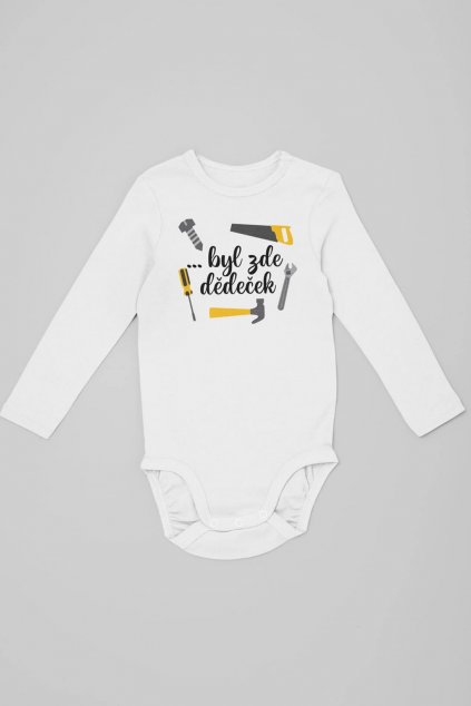 mockup of a long sleeve onesie over a colored background 29831 (9)