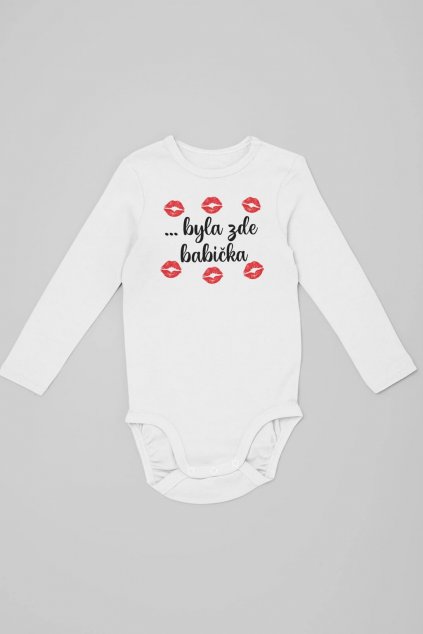 mockup of a long sleeve onesie over a colored background 29831 (10)