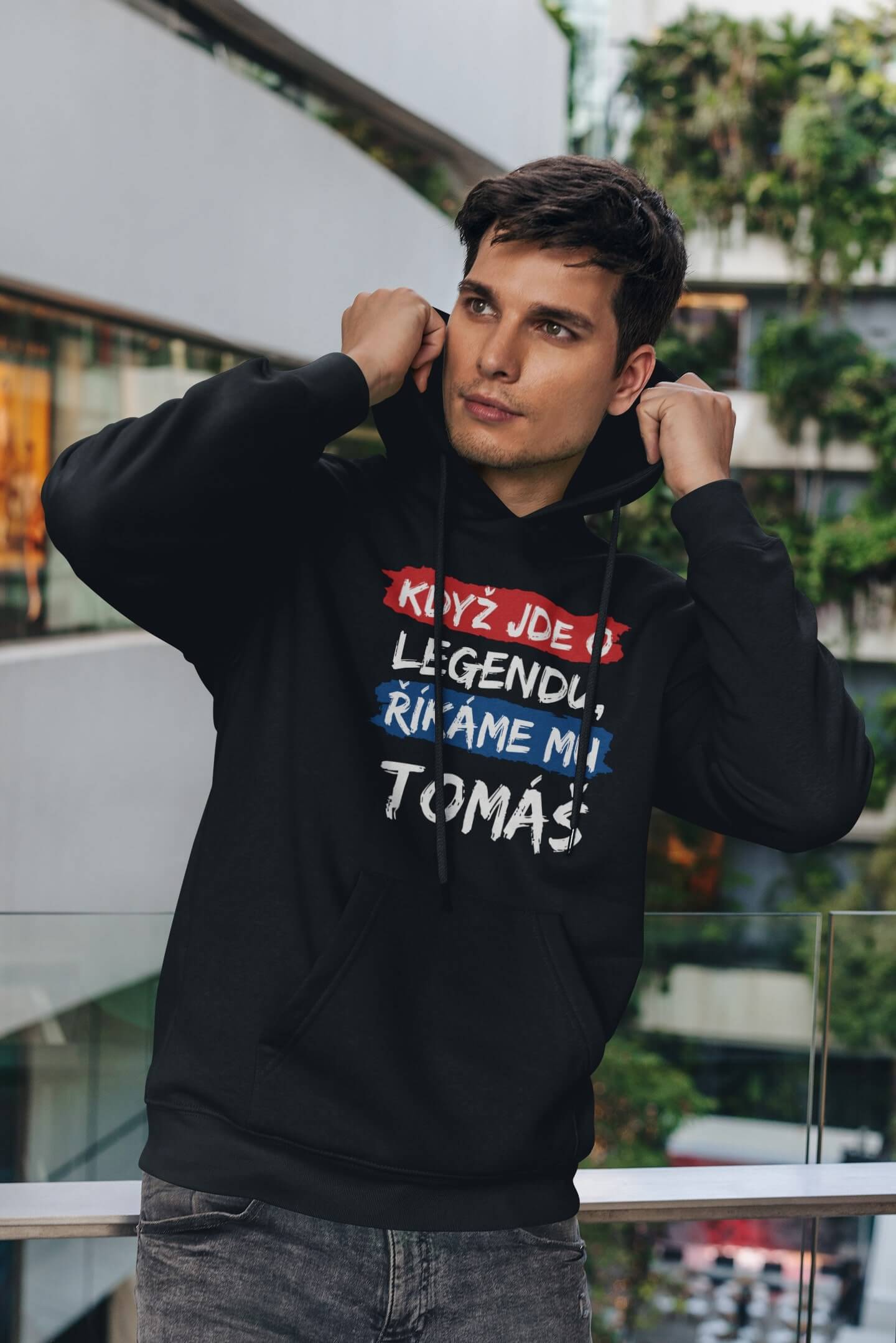 Pánská mikina Tomáš Barva: Černá