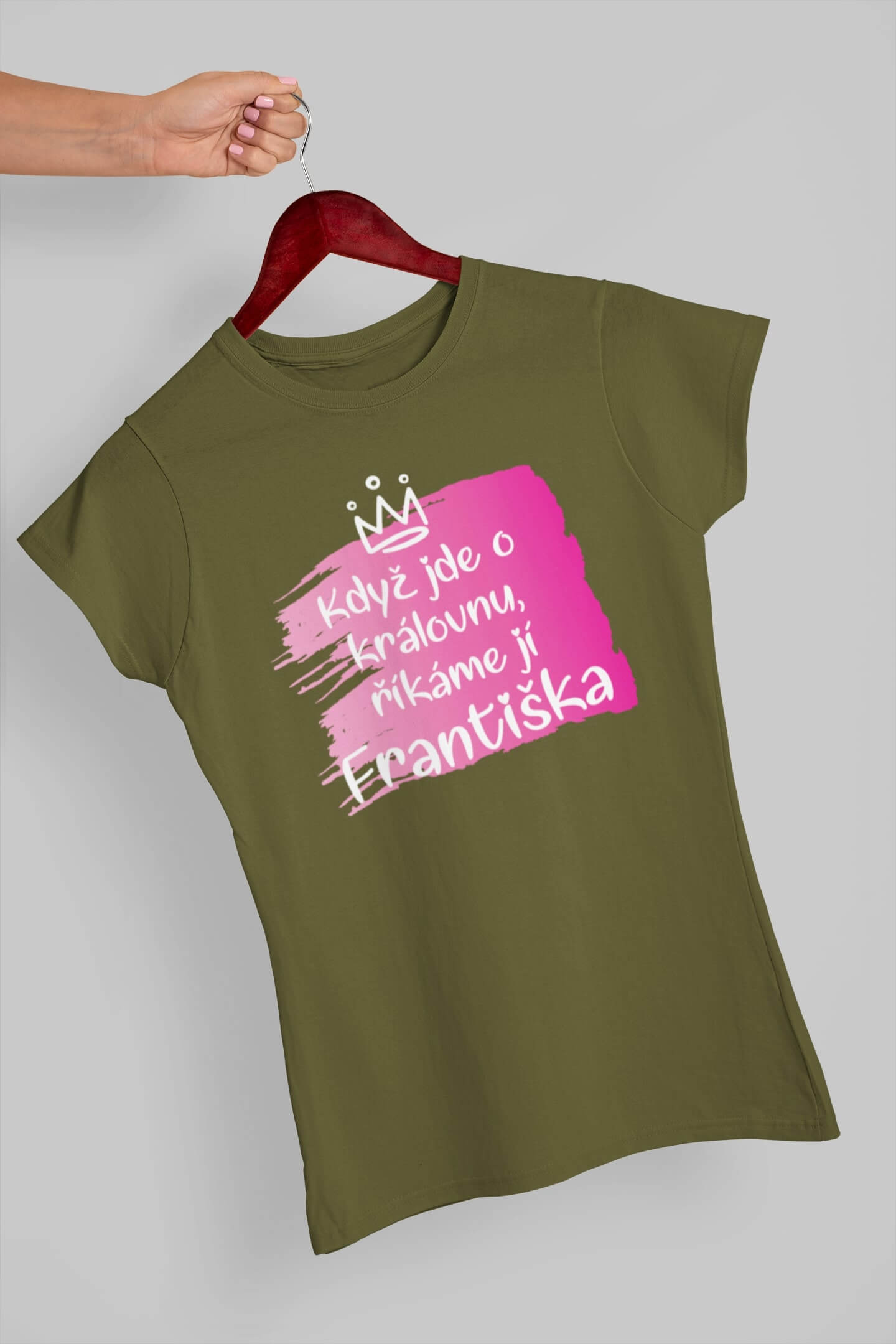 Dámské tričko Františka Barva: Khaki