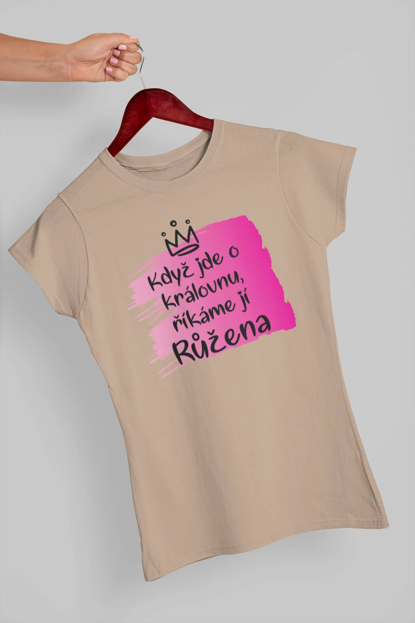 Dámské tričko Růžena Barva: Písková