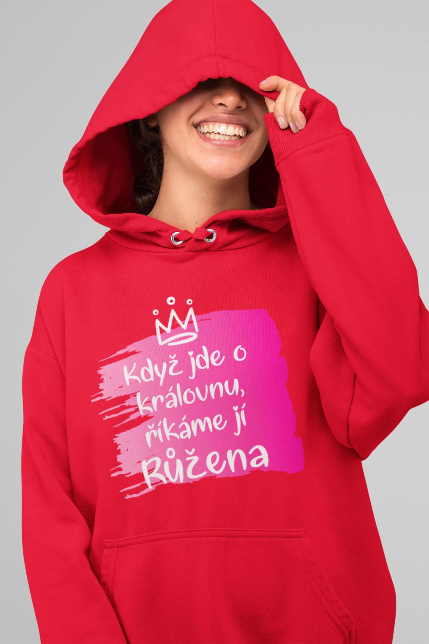 Dámská mikina Růžena Barva: Červená