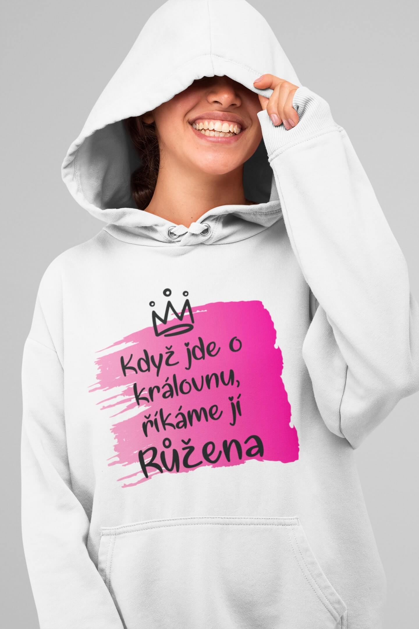 Dámská mikina Růžena Barva: Bíla