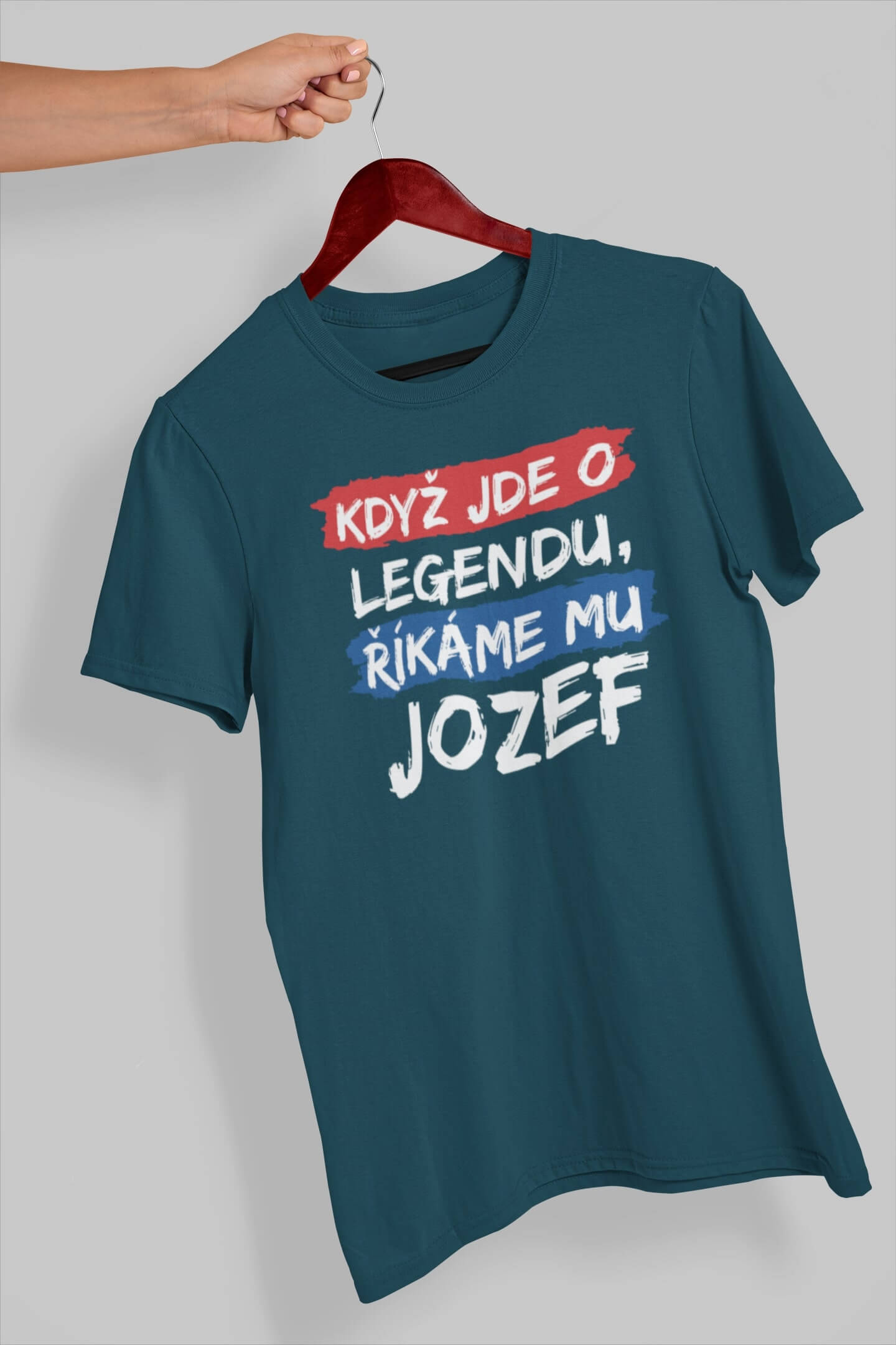 Pánské tričko Jozef Barva: Petrolejová modrá