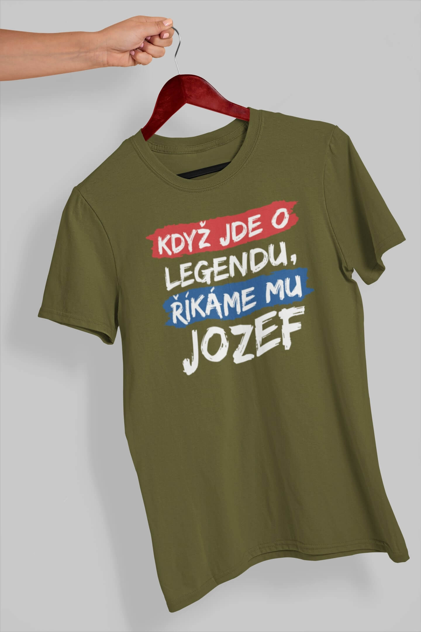 Pánské tričko Jozef Barva: Khaki