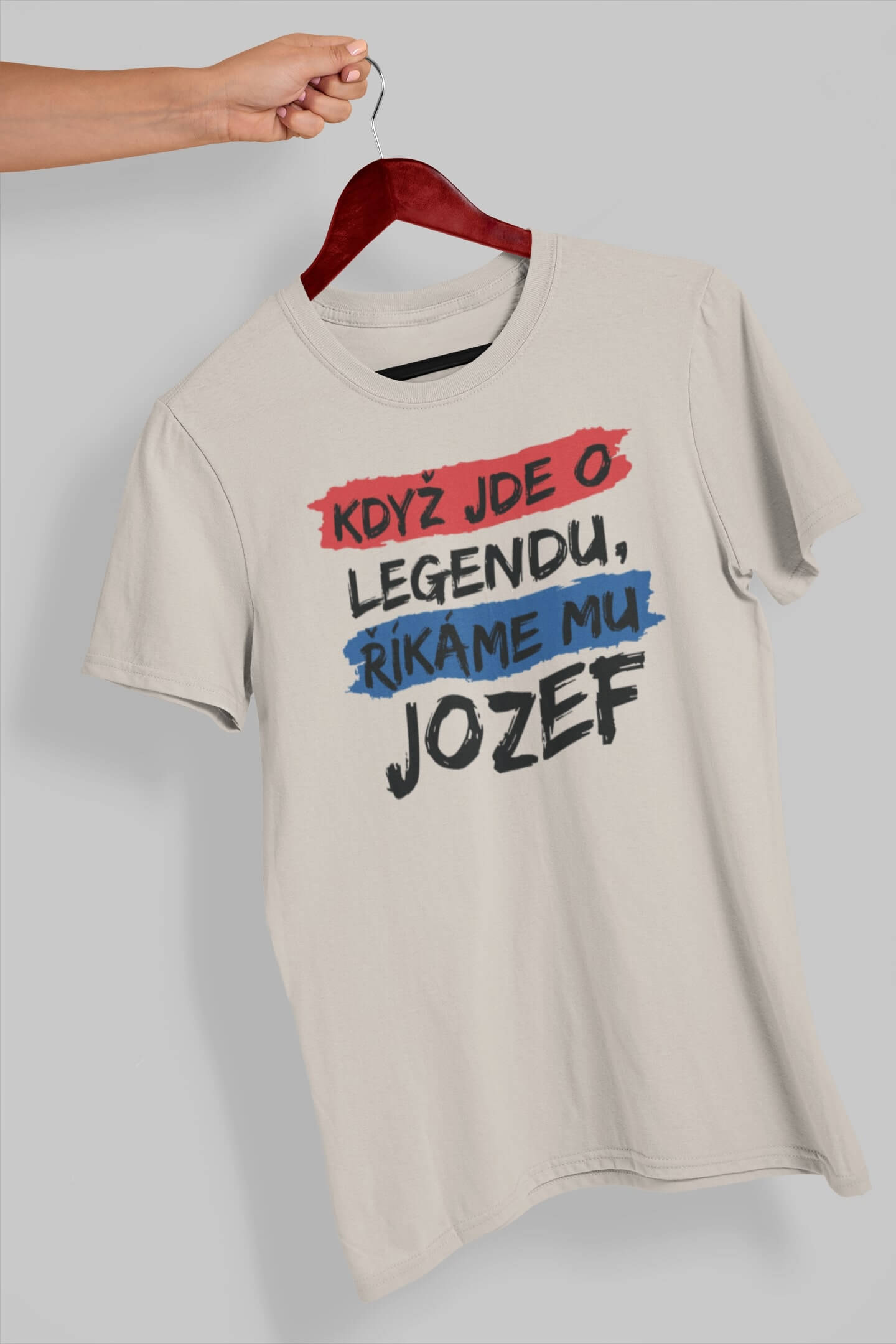 Pánské tričko Jozef Barva: Ledově šedá