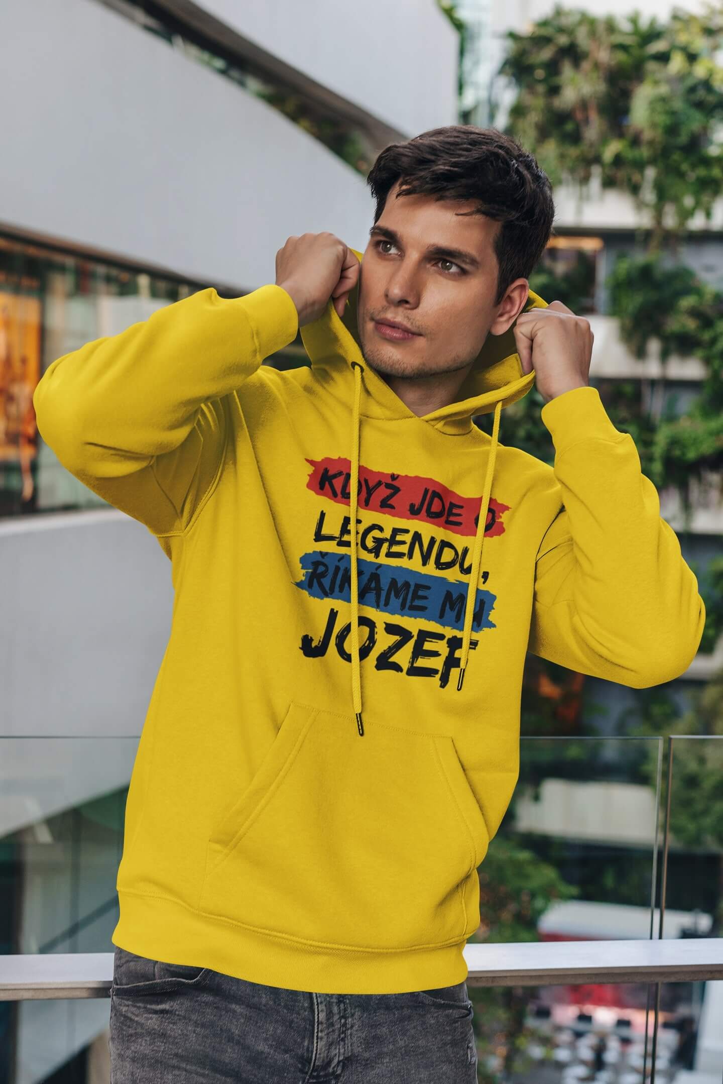 Pánská mikina Jozef Barva: Žlutá
