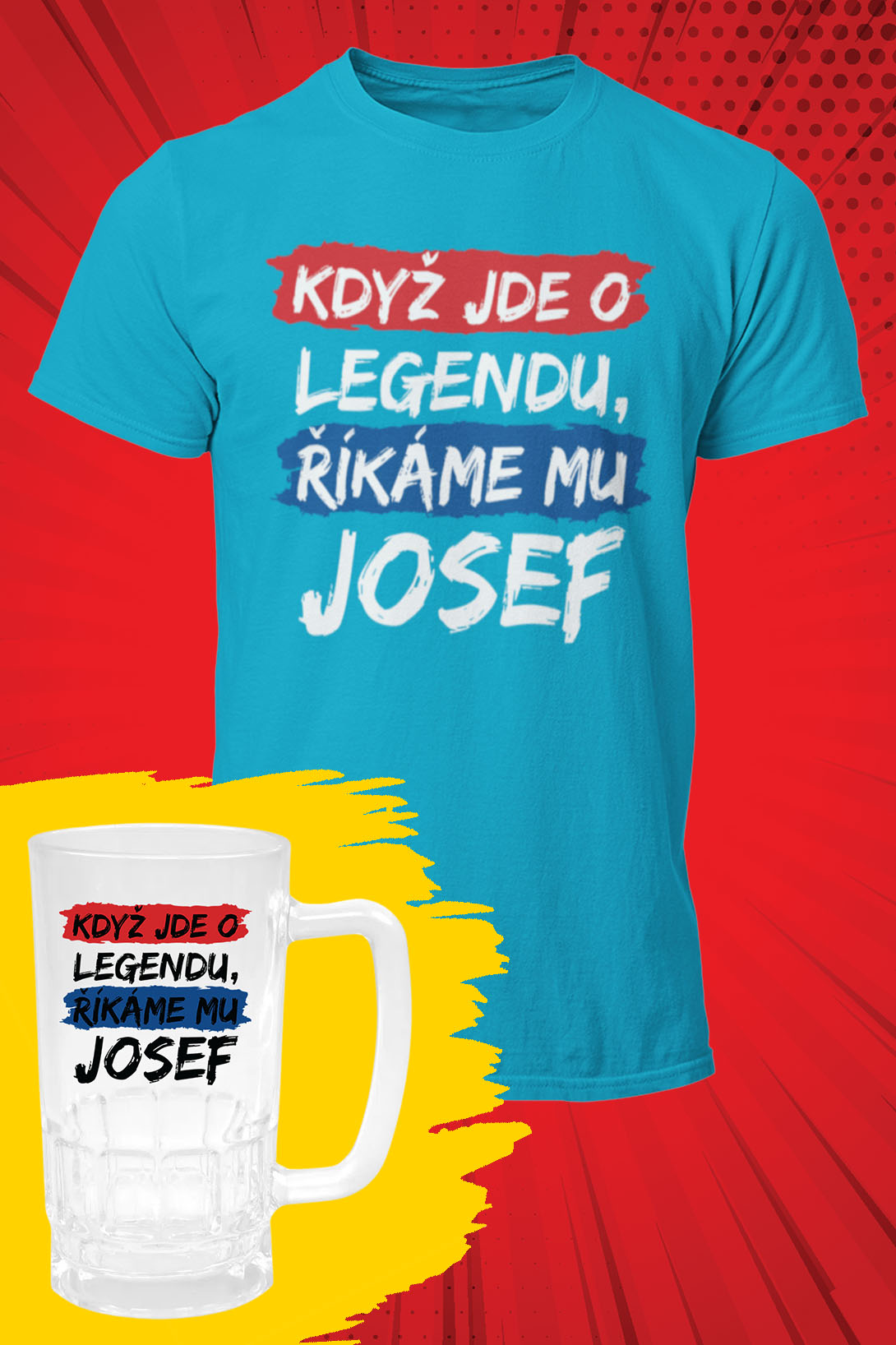 Pánske tričko Josef - set Barva: Tyrkysová, Velikost: 4XL