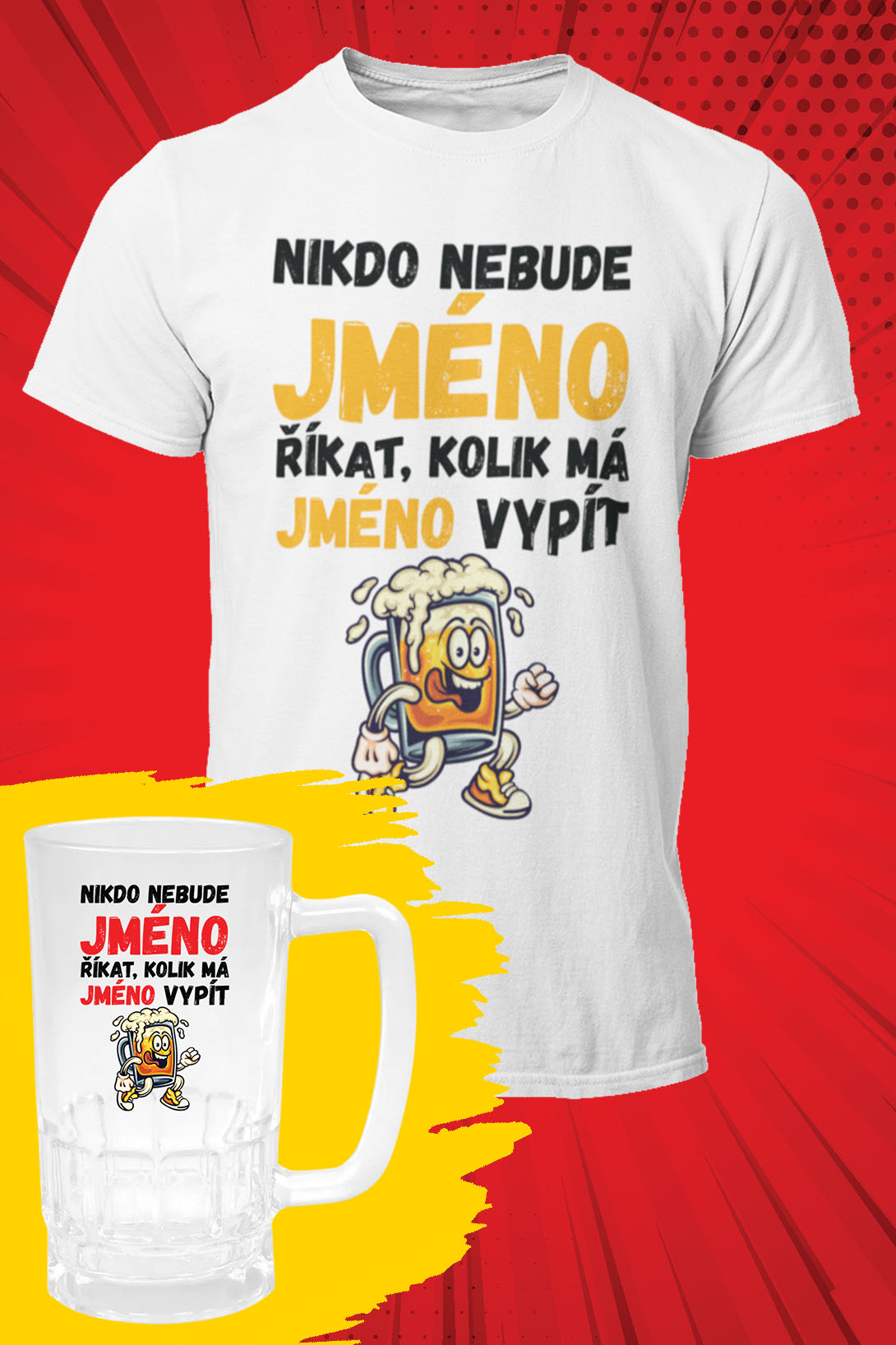 Pánské tričko Nikdo nebude říkat - SET Barva: Bíla, Velikost: S